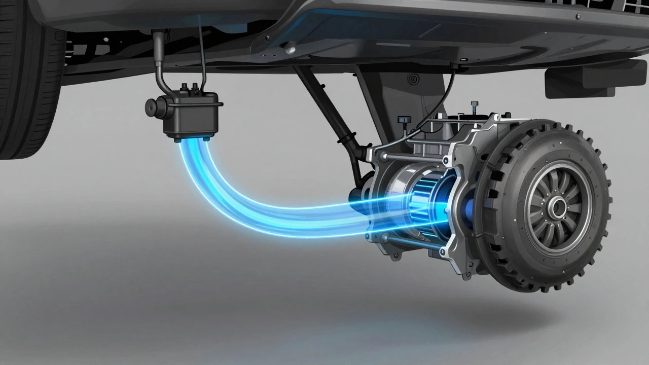 Illustration of hydraulic fluid flow in a car clutch system