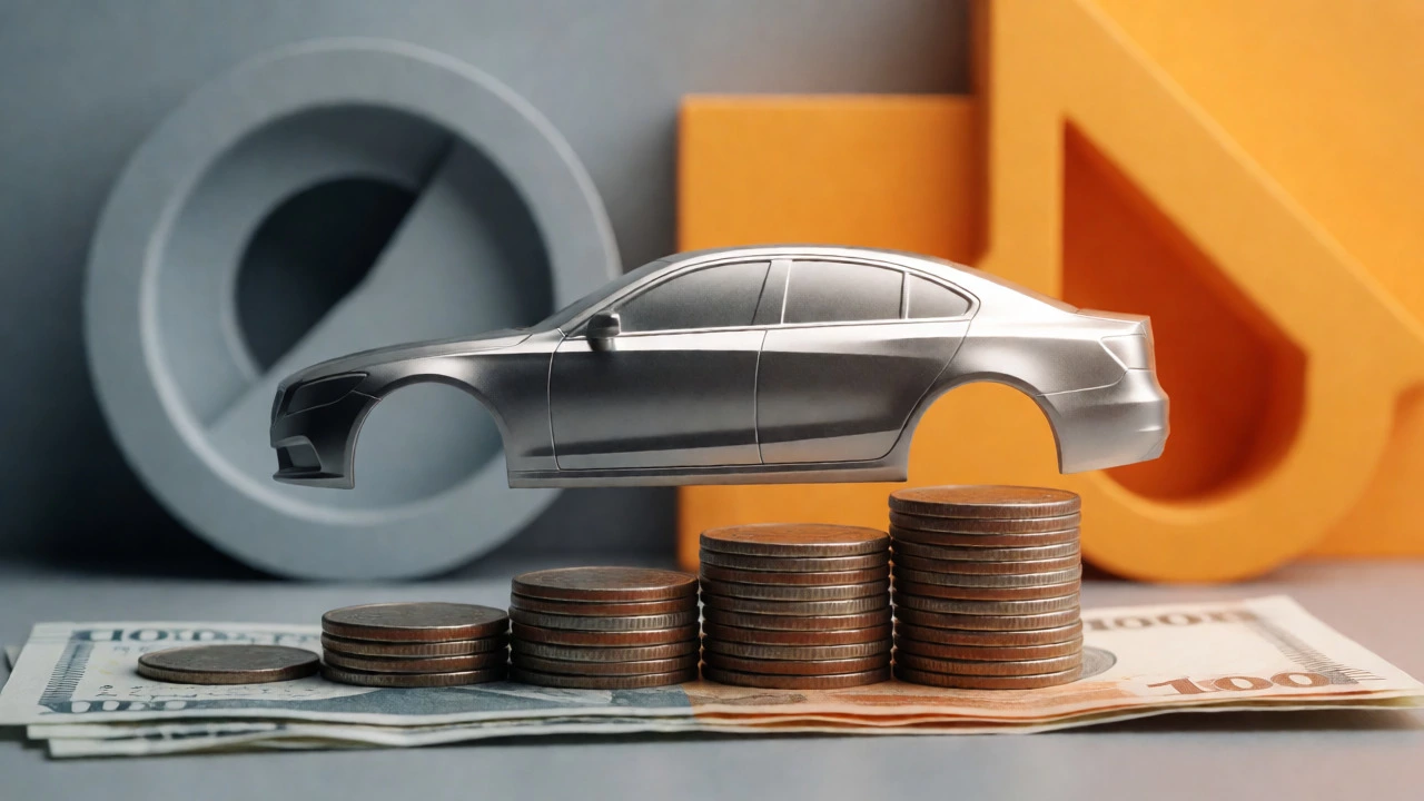 Abstract visual of car maintenance costs