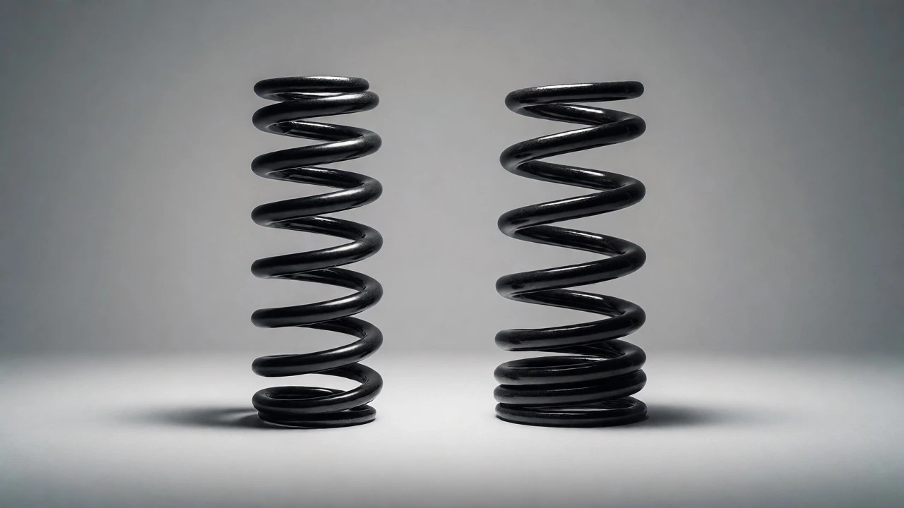 Comparison of linear and progressive rate suspension springs